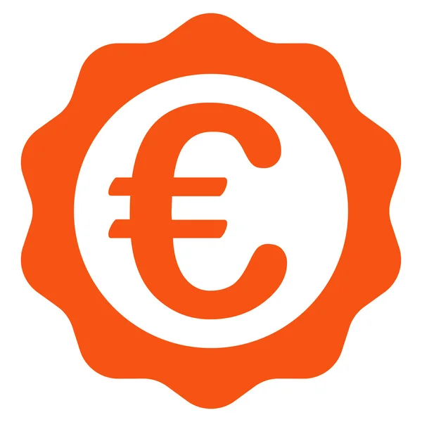 Icono del sello del Premio Euro — Archivo Imágenes Vectoriales