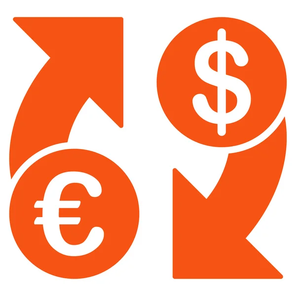 欧元美元欧元交换图标 — 图库矢量图片