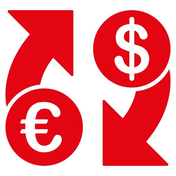 Ευρώ δολάριο ευρώ ανταλλαγή εικονίδιο — Διανυσματικό Αρχείο