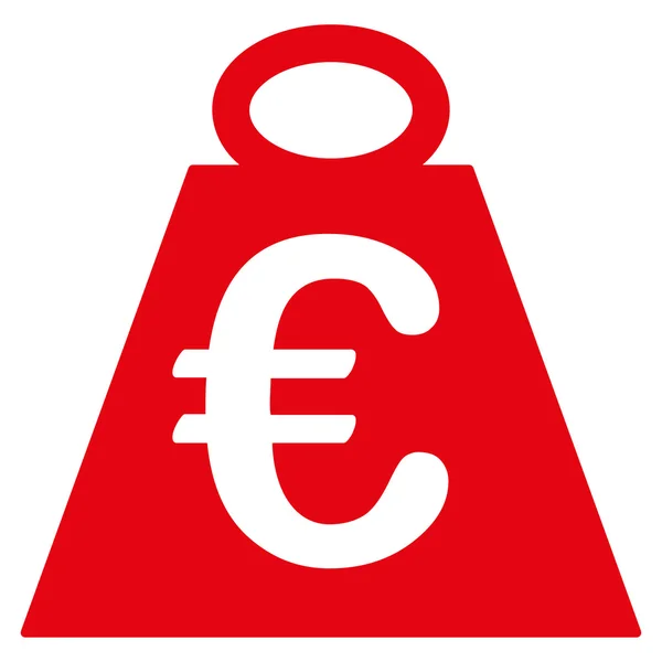 Ícone padrão de peso do euro — Vetor de Stock