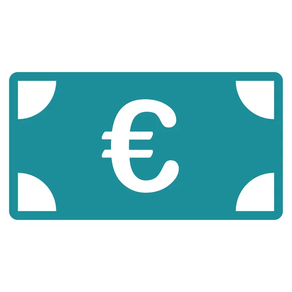 Euro-bankjegy ikon — Stock Vector