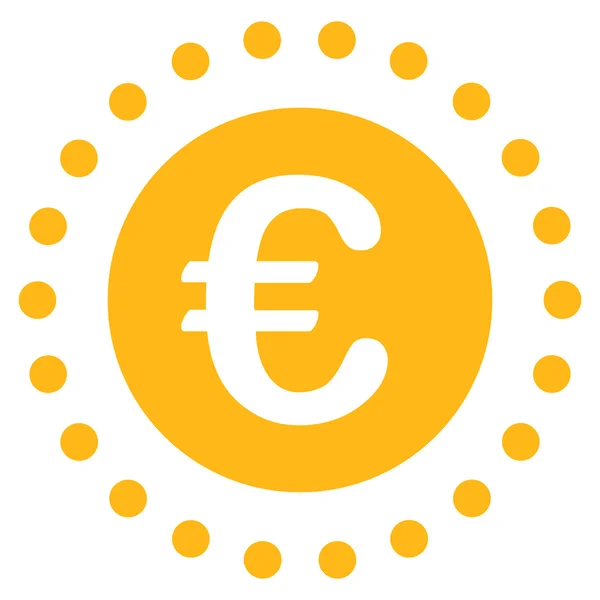 Euro goudstuk pictogram — Stockvector