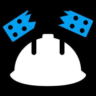 Tuğla kask kaza simgesi