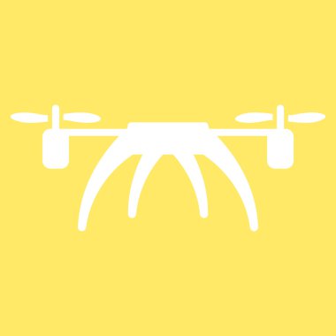 Rotorcraft düz simgesi