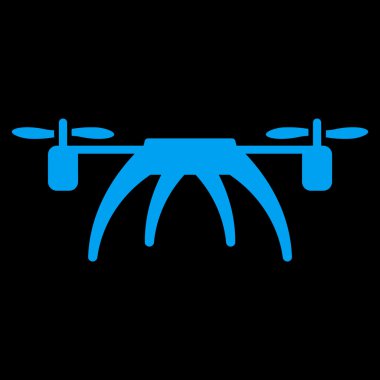 Rotorcraft düz simgesi