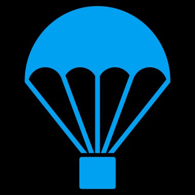 Paraşüt düz simgesi