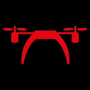 Helikopter düz simgesi