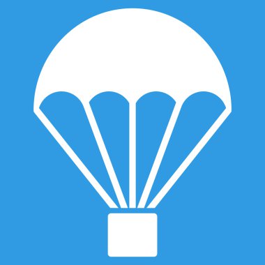 Paraşüt düz simgesi
