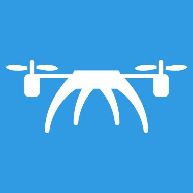 Rotorcraft düz simgesi