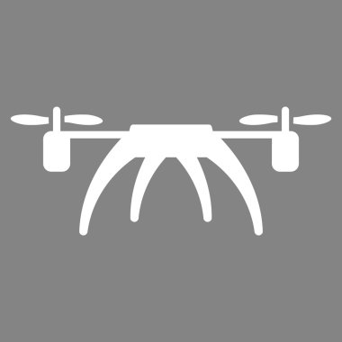 Rotorcraft düz simgesi