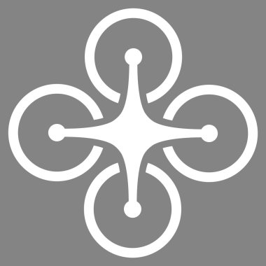 Quadrocopter düz simgesi