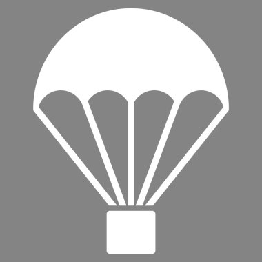 Paraşüt düz simgesi