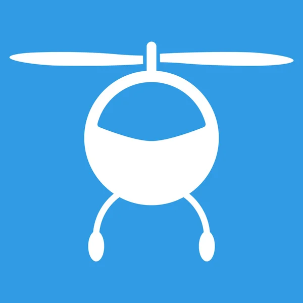 Helicopter Flat Icon — Stock Vector