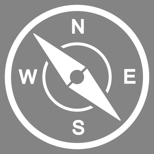 Kompas Platte pictogram — Stockvector