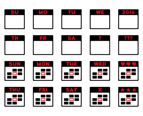 Kalenderdagen pictogram — Stockvector