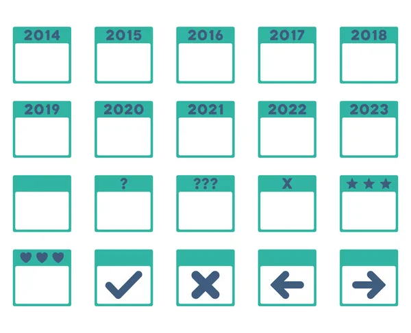 Kalenderjaren pictogram — Stockvector