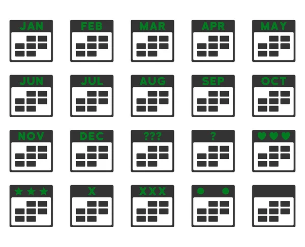 Kalendermaanden pictogram — Stockvector