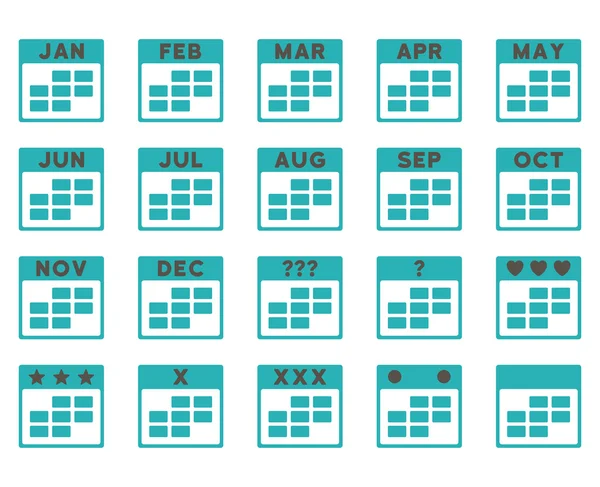 Meses do calendário Ícone — Vetor de Stock