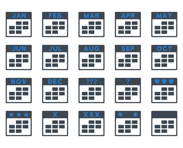 Kalendermaanden pictogram — Stockvector