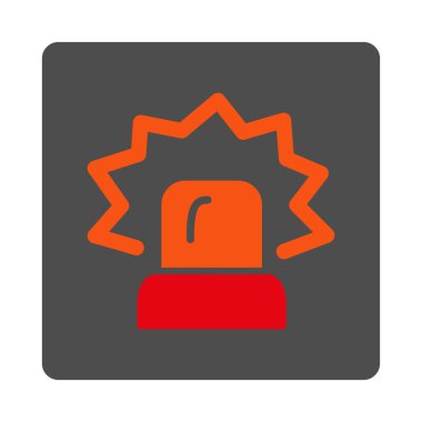 Siren yuvarlak kare düğme