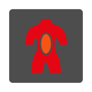 Anatomi yuvarlak kare düğme