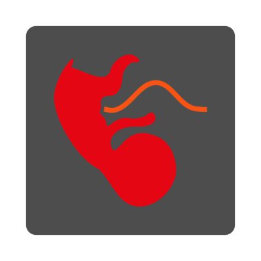 Maymun embriyo yuvarlak kare düğme