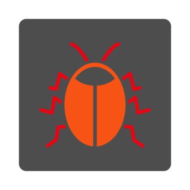 Böcek yuvarlak kare düğme