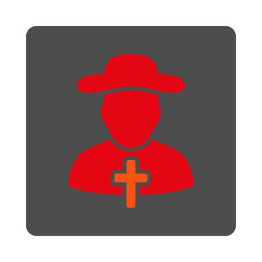 Rahip Yuvarlak Kare Düğmesi