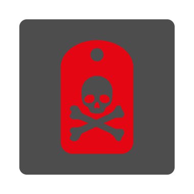 Ölü etiket yuvarlak kare düğme