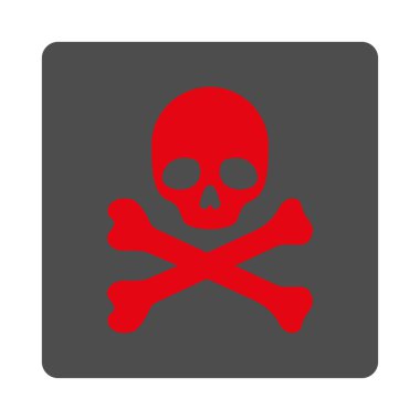 Ölüm yuvarlak kare düğme