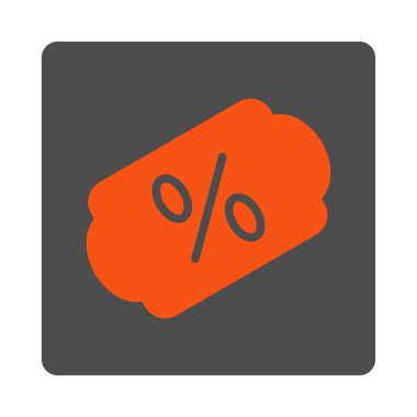 İndirim Etiketi Yuvarlak Kare Düğmesi