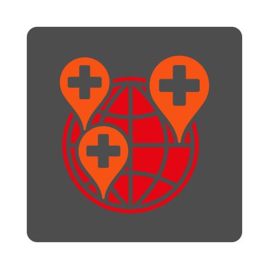 Genel klinik şirket yuvarlak kare düğme