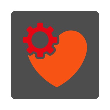 Kalp Tedavisi Yuvarlak Kare Düğmesi