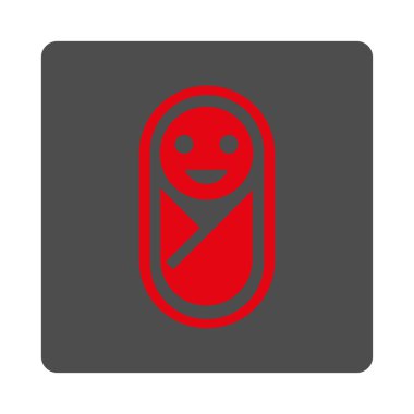 Bebek yuvarlak kare düğme