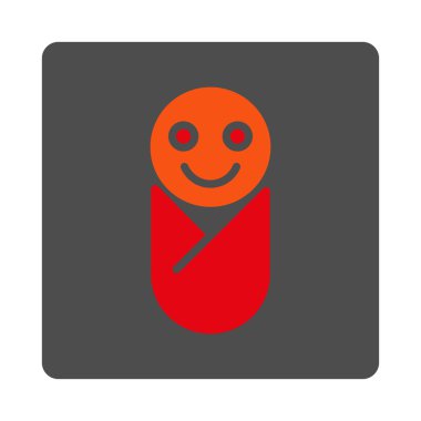 Bebek Yuvarlak Kare Düğmesi