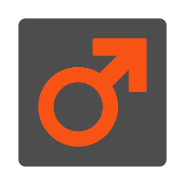 Çocuk sembolü kare düğme yuvarlak