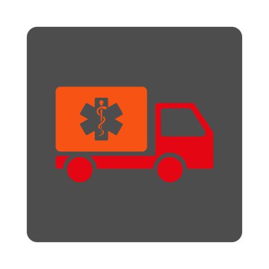 Medical Shipping Rounded Square Button