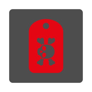 Morg İşaretli Yuvarlak Kare Düğmesi