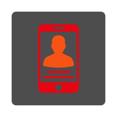 Hasta mobil hesap yuvarlak kare düğme