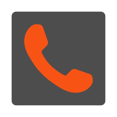 Telefon Alıcı Yuvarlak Kare Düğmesi
