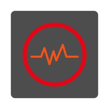 Yuvarlatılmış Kare düğme izleme EKG