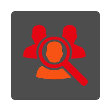 Hastalık yuvarlak kare düğmeye keşfetmek