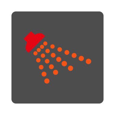 Duş yuvarlak kare düğme