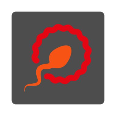 Sperm penetrasyon yuvarlak kare düğme