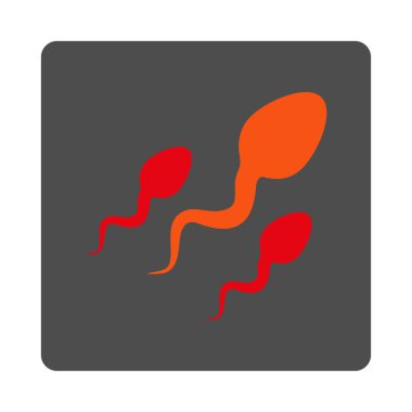 Sperm yuvarlak kare düğme