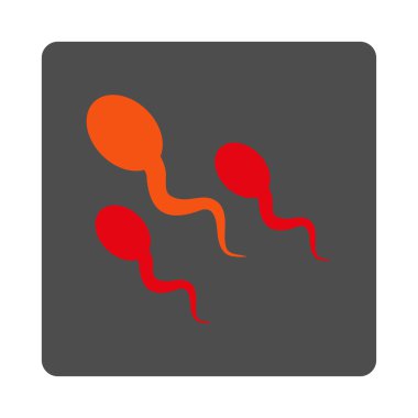 Sperm yuvarlak kare düğme