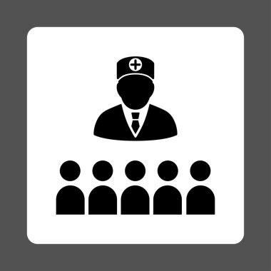 Doktor sınıf düz düğme