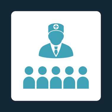 Doktor sınıf düz düğme