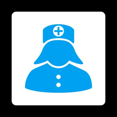 Hemşire düz düğme