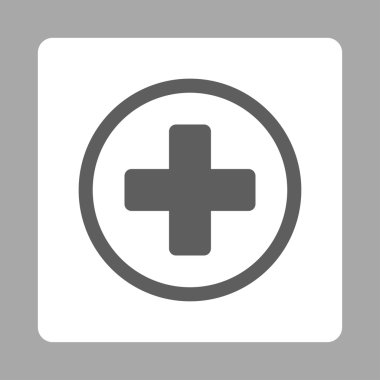 Yuvarlak artı düz düğme